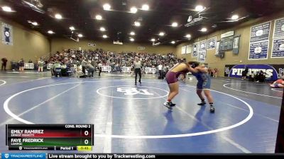 170 lbs Cons. Round 2 - Emily Ramirez, Ernest Righetti vs Faye Fredrick, Lompoc