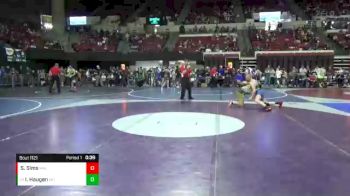 137 lbs Cons. Round 4 - Isiah Haugen, Williston Coyotes vs Straud Sims, Malta
