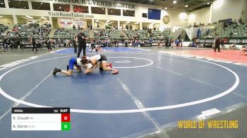 101 lbs Consi Of 8 #2 - Kingston Cruzat, Mad Dawg Wrestling Club vs Anthony Garza, Clovis