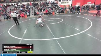 132 lbs Champ. Round 2 - Jadon Zimmer, New Lenox (LINCOLN-WAY CENTRAL) vs Tyson Zvonar, Frankfort (LINCOLN-WAY EAST)