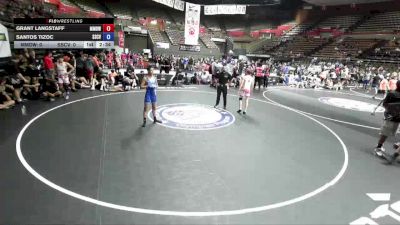 120 lbs Grant Langstaff, MDWA - Mount Diablo Wrestling Association vs Santos Tizoc, SCVWA - Santa Clara Valley Wrestling Association