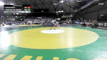 Girls 3A 125 lbs Cons. Round 1 - Cailin Bailey, North Thurston (Girls) vs Angelina Joy Depano, Kent Meridian (Girls)