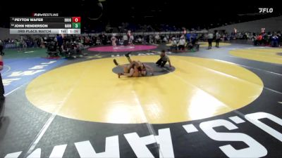 3A Boys 120 lbs 3rd Place Match - Peyton Wafer, Douglas Boys vs John Henderson, Harrisburg Boys