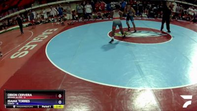132 lbs Champ Round 1 (16 Team) - ORION CERVERA, Nevada SILVER vs Isaiah Torres, Hawaii