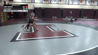 116-119A 1st Place Match - Ella Duffy, Center Point-Urbana Girls vs Abby Martin, Independence Girls