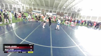 130 lbs 1st Place Match - Rachel Jensen, Champions Wrestling Club vs Riley Levin, Sanderson Wrestling Academy