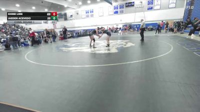 120 lbs Cons. Round 1 - Jaeden Acevedo, Jordan vs Khine Linn, Arroyo