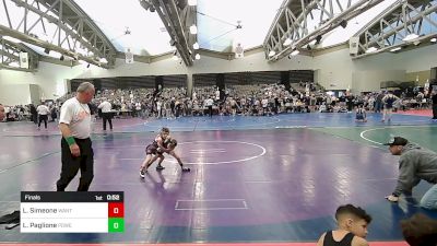 45-B2 lbs Final - Luca Simeone, Wantagh vs Liam Paglione, Power Half Wrestling Academy