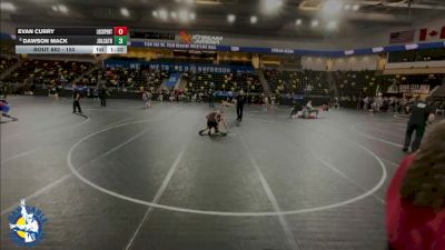 150 lbs Cons. Round 3 - Dawson Mack, Joliet (Catholic Academy) vs Evan Curry, Lockport (Twp.)