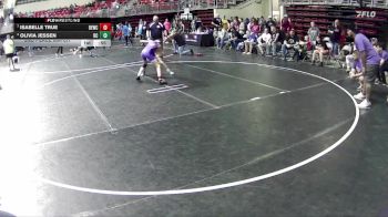82 lbs 2nd Place Match - Isabelle True, Dirty Eagles Wrestling Club vs Olivia Jessen, Battle Creek
