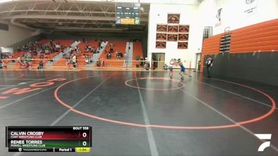 117 lbs Round 2 - Calvin Crosby, Cody Wrestling Club vs Renee Torres, Powell Wrestling Club