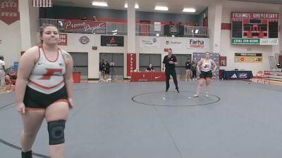 207 lbs Cons. Round 2 - Gianna Redcorn, Friends University vs Madison Haley, Friends University