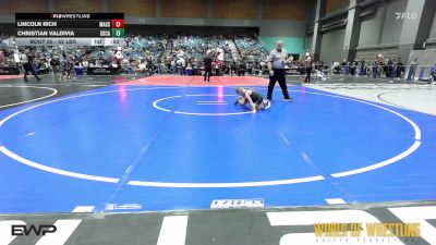 52 lbs Quarterfinal - Lincoln Rich, Massa Maniacs vs Christian Valdivia, SoCal Hammers