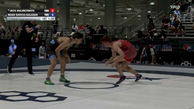70 kg Cons. Sub-rd Of 64 - Jack Malinconico, Poway vs Noah Garcia-Salazar, Top Notch Wrestling Club