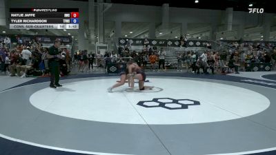 65 kg Cons. Sub-quarters - Haylie Jaffe, Bearcat Wrestling Club vs Tyler Richardson, The Factory Wrestling Club
