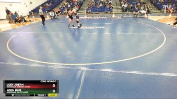 157 lbs Cons. Round 3 - Aden Byal, Wisconsin-Whitewater vs Joey Ahern, Wisconsin-Stevens Point