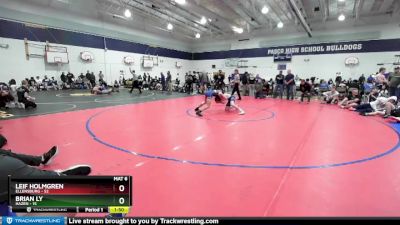 132 lbs Finals (2 Team) - Brian Ly, Hazen vs Leif Holmgren, Ellensburg