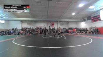 100 lbs Cons. Round 4 - Violet Christner, Bayfield vs Baylee Molzahn, Montezuma-Cortez