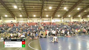 76 lbs Quarterfinal - Drake Pommarane, Badlands Elite vs Brax Wylie, Sanderson Wrestling Academy