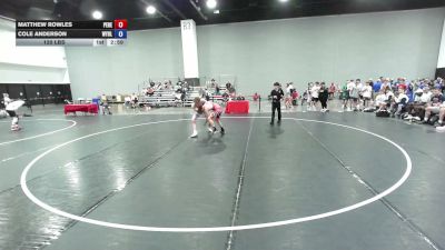 126 lbs Matthew Rowles, Pennsylvaniia Red vs Cole Anderson, Team Wyoming Black