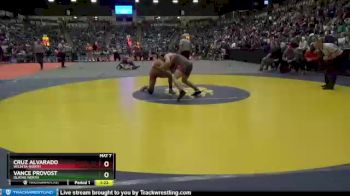 6A - 160 lbs Champ. Round 1 - Vance Provost, Olathe North vs Cruz Alvarado, Wichita-North