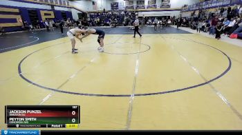 197 lbs Quarterfinal - Peyton Smith, Concordia (WI) vs Jackson Punzel, Wheaton (IL)