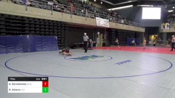 75 lbs Semifinal - Griffin Doroshenko, Moscow vs Rocco Albano, Fairfield
