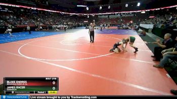 D2-113 lbs Cons. Round 1 - Blake Endres, Belleville/Mont./N. Gl. vs James Racer, Kewaskum