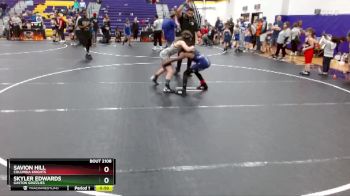 90 lbs 1st Place Match - Skyler Edwards, Gaston Grizzlies vs Savion Hill, Columbia Knights