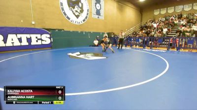 110 lbs Cons. Round 2 - Kaliyah Acosta, Evergreen vs Aubrianna Hart, Highland