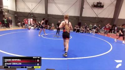 126 lbs Cons. Round 4 - Chase Hemphill, OR vs Ethan Ceballos, CA