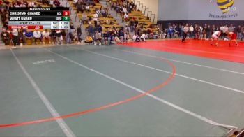 133 lbs Champ. Round 1 - Wyatt Unser, UW-Eau Claire vs Christian Chavez, Harper CC