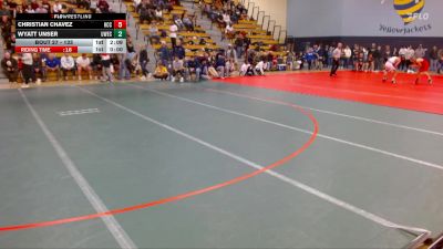 133 lbs Champ. Round 1 - Wyatt Unser, UW-Eau Claire vs Christian Chavez, Harper CC