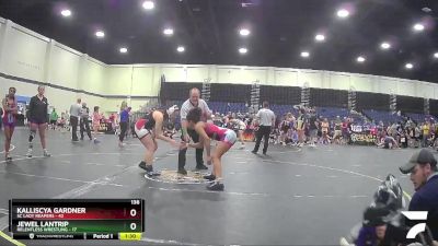 138 lbs Round 3 (4 Team) - Kalliscya Gardner, SC Lady Reapers vs Jewel Lantrip, Relentless Wrestling