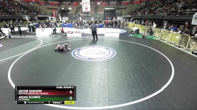 59 lbs Cons. Round 2 - Aidan Suarez, California vs Jacob Sarafin, Red Star Wrestling Academy