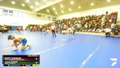 144 lbs Cons. Round 2 - Wyatt Chandler, Santa Margarita Catholic High vs Lucas Quiles, Freight Train WC