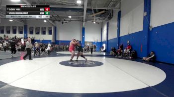 285 lbs Consi Of 4 - Cody Hill, North Attleborough vs John Bermudez, Minnechaug