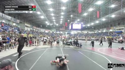 66 lbs Consi Of 8 #2 - Caiden Stocks, Colorado Hammers vs Louie Toth, Little Warrior WC