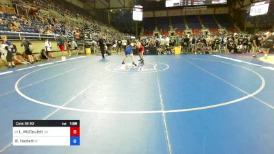 150 lbs Cons 32 #2 - Louden McDoulett, OK vs Bode Hazlett, MT