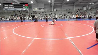 65 lbs Rr Rnd 3 - Logan Piparo, Ruthless vs Jackson Gates, Grit Mat Club Red