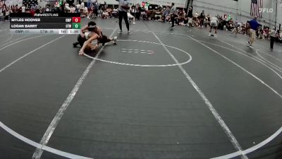 115 lbs Round 2 (6 Team) - Logan Barry, CTWHALE vs Myles Hoover, OMP