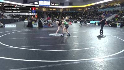 110 lbs Cons. Round 1 - Daisey Hawkins, York vs Kylee Bentley, Hiram
