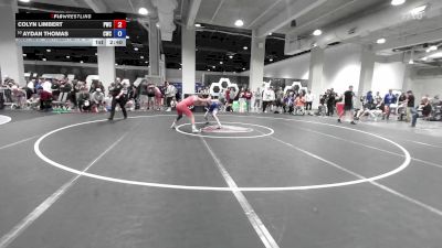U20 Freestyle FS - 57 lbs Cons. Round 4 - Colyn Limbert, Pittsburgh Wrestling Club vs Aydan Thomas, Cowboy Wrestling Club