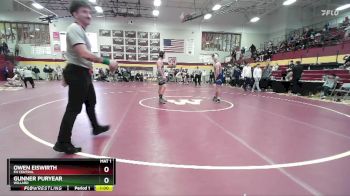 157 lbs Cons. Round 3 - Gunner Puryear, WILLARD vs Owen Eiswirth, FH CENTRAL