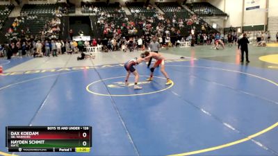 126 lbs Quarterfinal - Dax Koedam, SBL Warriors vs Hayden Schmit, NWTC