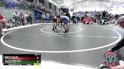 72 lbs Placement (4 Team) - Mason Proctor, Missouri Outlaws vs Rhett Miller, East Kansas Eagles Red