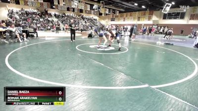 132 lbs Champ. Round 2 - Roman Arakelyan, Birmingham vs Daniel Baeza, San Dimas