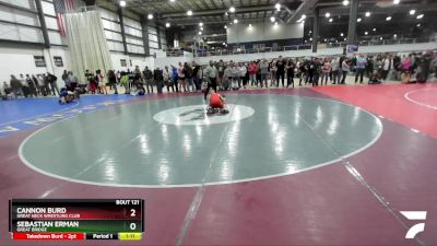 109 lbs Quarterfinal - Cannon Burd, Great Neck Wrestling Club vs Sebastian Erman, Great Bridge