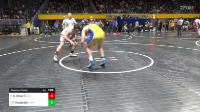 200 lbs Quarterfinal - Knox Dibert, Northern Bedford vs Tyler Roudeski, Hempfield Area