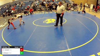 12U Boys - 98 lbs Cons. Round 4 - Cameron Cooper, Contenders Wrestling Academy vs Chase Brown, Pennsylvania